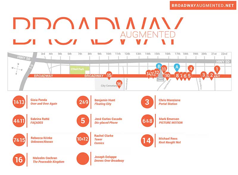 Broadway Augmented: artwork locations guide, 2014.